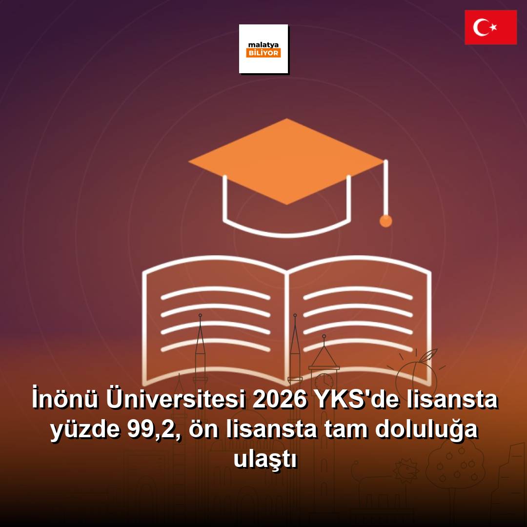 İnönü Üniversitesi 2026 YKS'de lisansta yüzde 99,2, ön lisansta tam doluluğa ulaştı