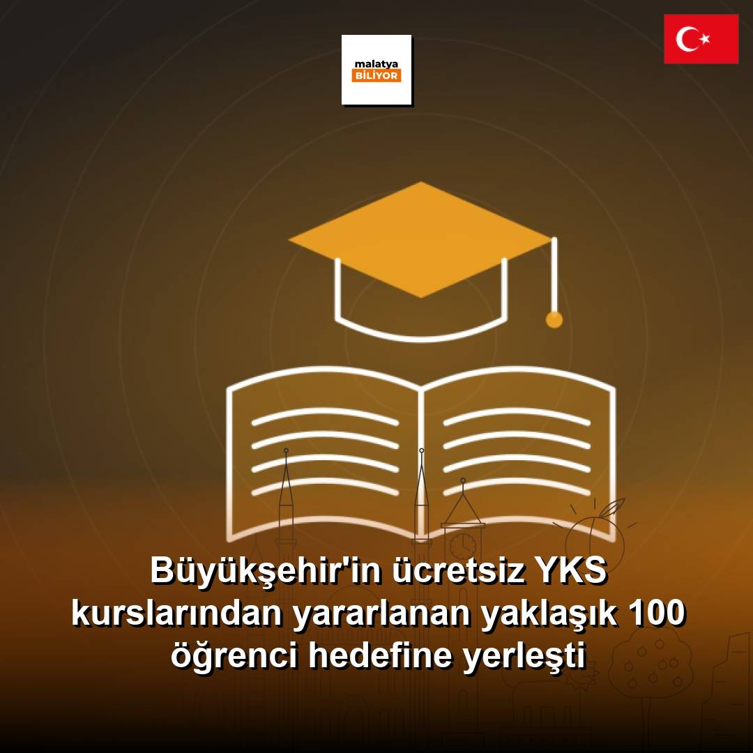Büyükşehir'in ücretsiz YKS kurslarından yararlanan yaklaşık 100 öğrenci hedefine yerleşti