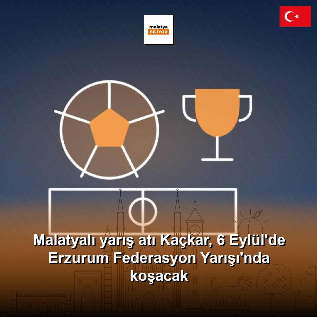 Malatyalı yarış atı Kaçkar, 6 Eylül'de Erzurum Federasyon Yarışı'nda koşacak